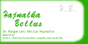 hajnalka bellus business card